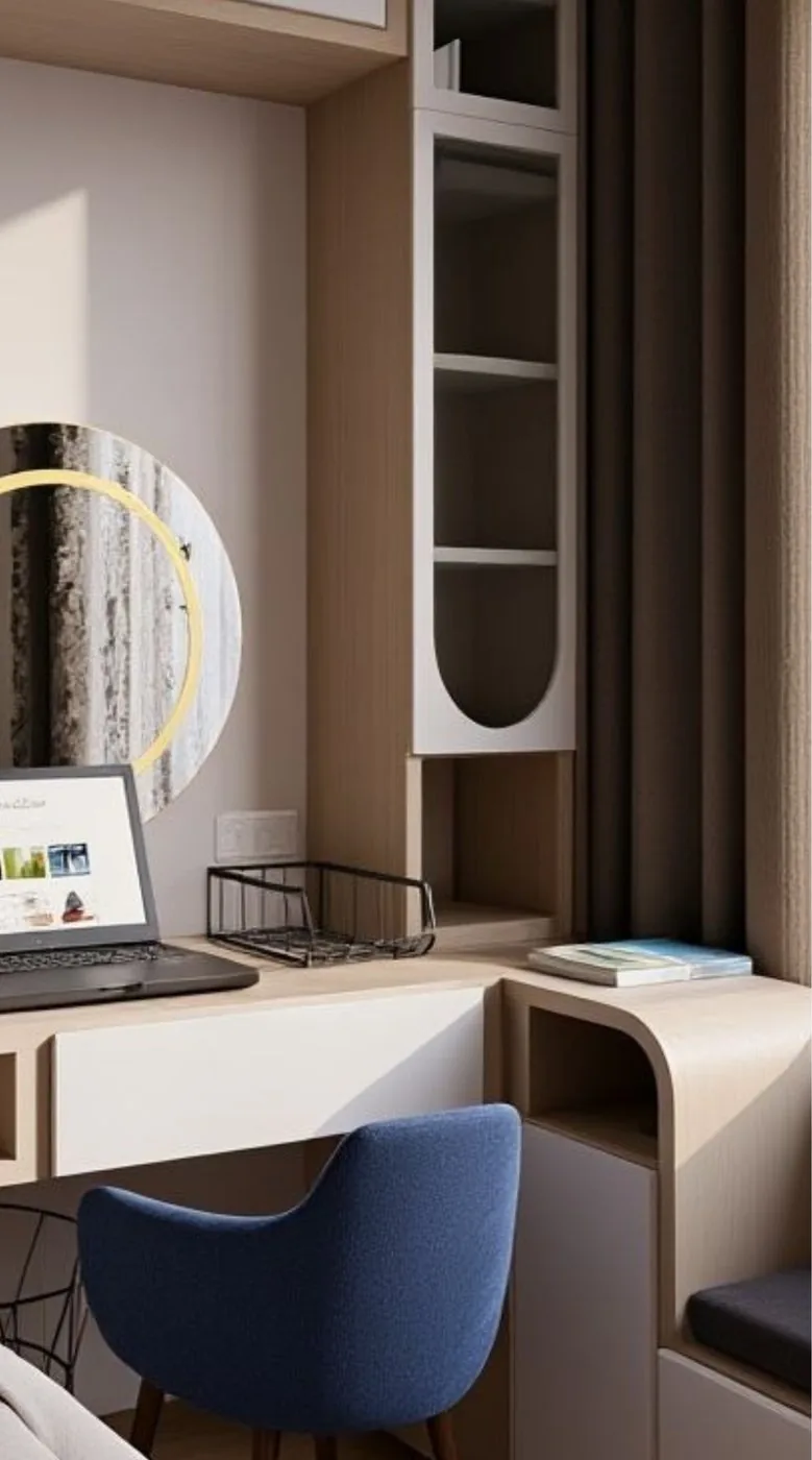 Bedroom study nook