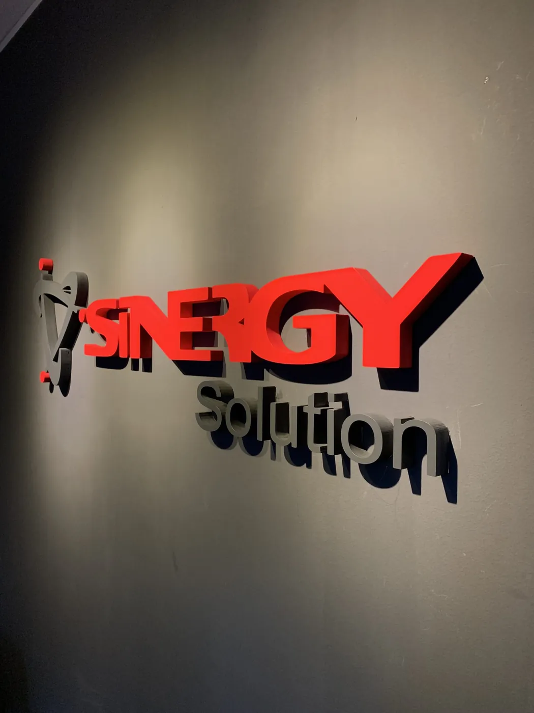 Synergy Solution dimensional wall lettering